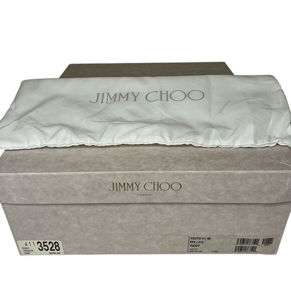 Jimmy Choo Youth II Teddy Faux Fur Ankle Boots Tan Size 40 Women’s Designer - Picture 8 of 9